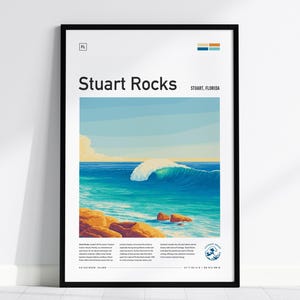 Stuart Rocks Surf Print: Florida Beach Wall Art - Hutchinson Island