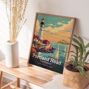 Portland Head Lighthouse Poster: Maine Coastal Art Print image 4