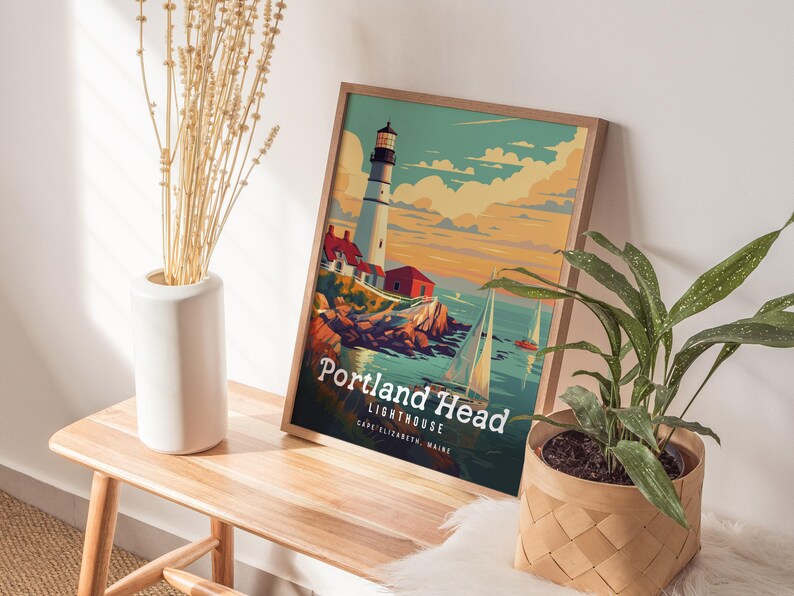 Portland Head Lighthouse Poster: Maine Coastal Art Print image 4