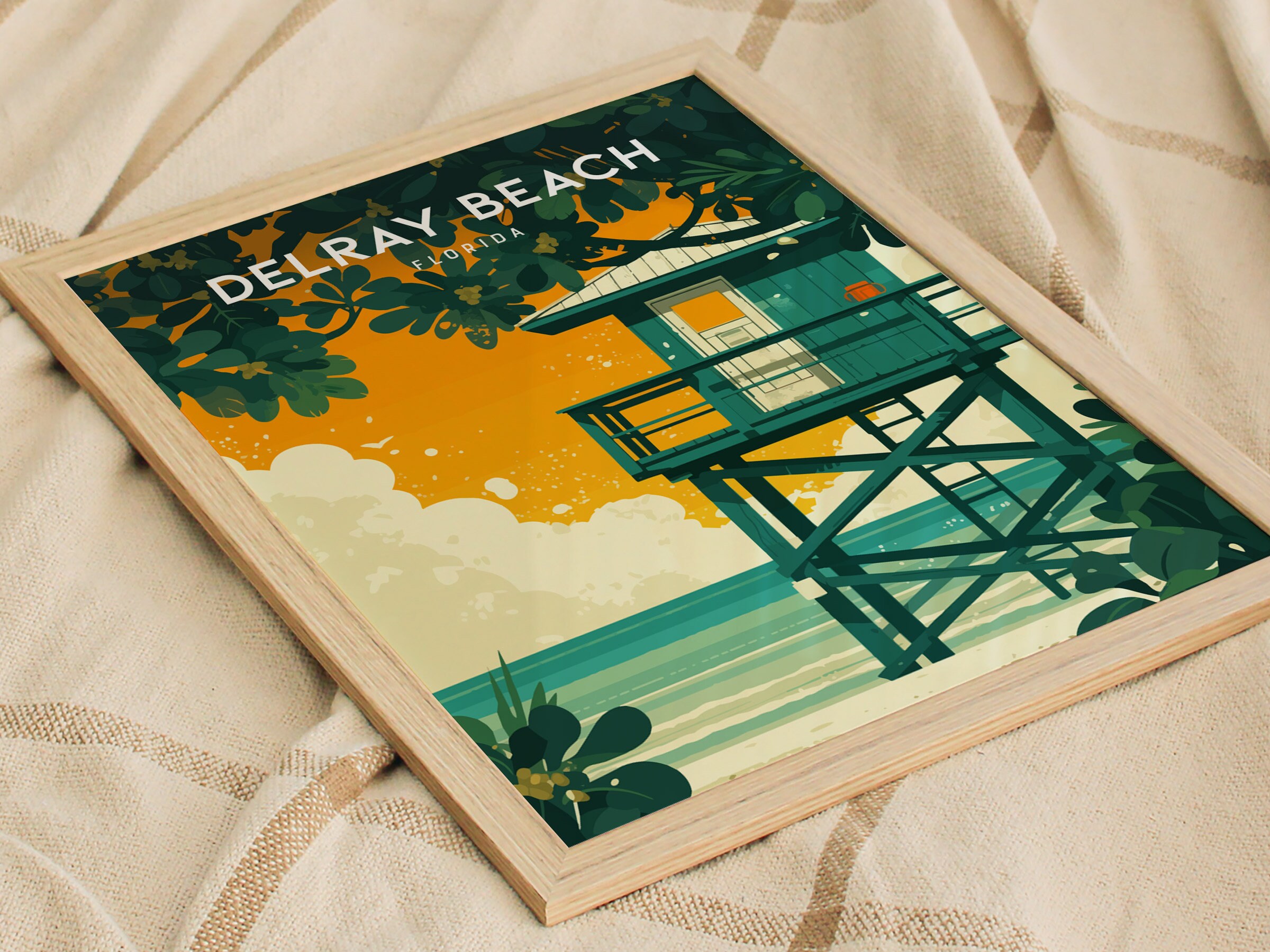 Delray Beach, Florida Framed Wall Art Boca Raton Palm Beach House