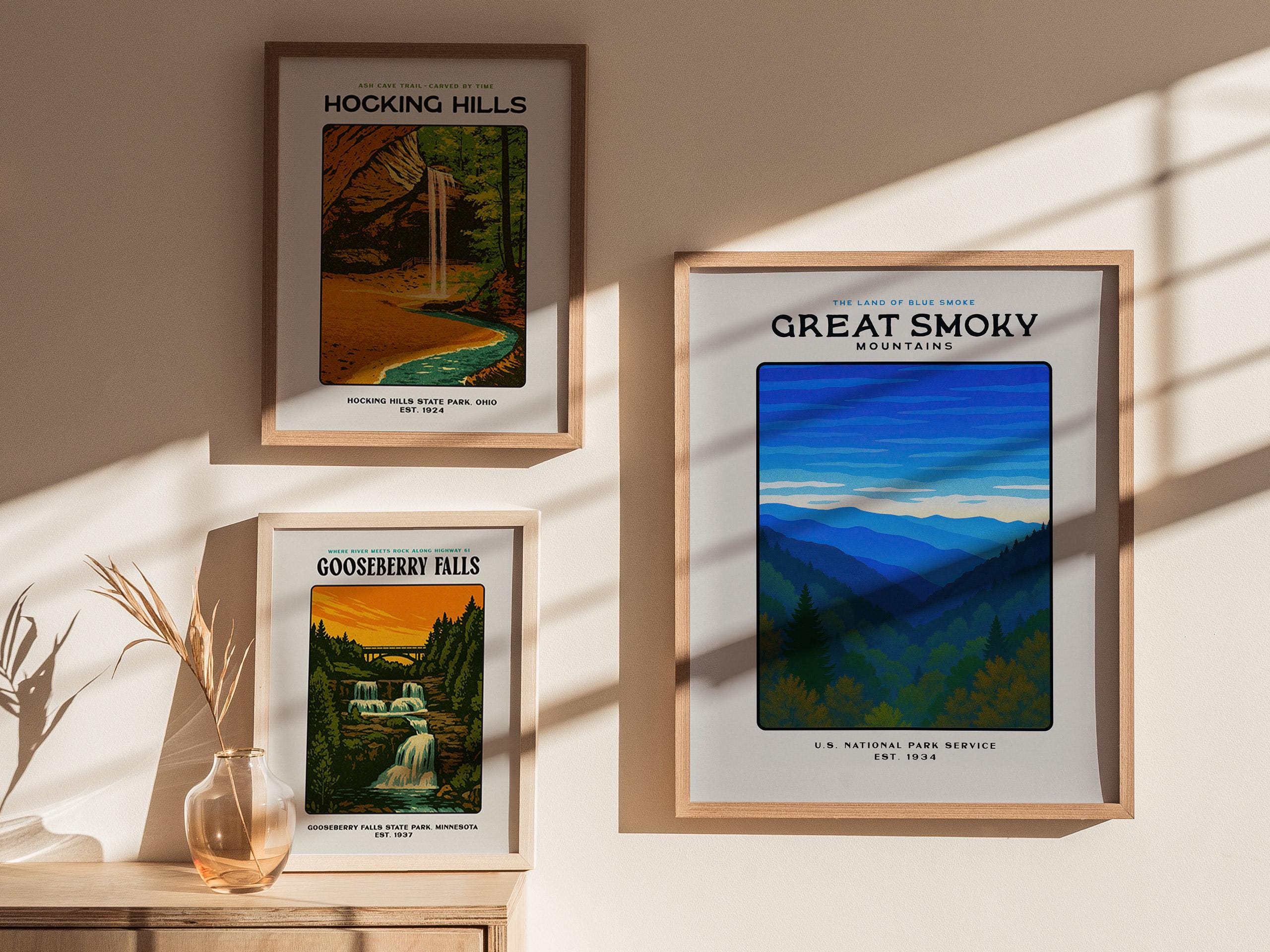 グレートスモーキーマウンテンズ国立公園テネシーポスター