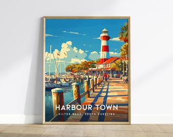 Harbour Town Lighthouse Print: Hilton Head Island Nautical Art