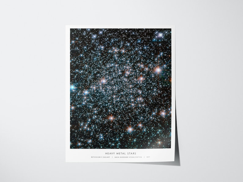 NASAギャラクシーポスター、スターフィールド宇宙ウォールアート、レチクルムII天体プリント、天体科学ギフト、額装済みまたは額装なし 画像 3