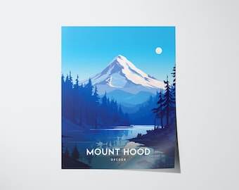 Mount Hood Print: Pacific Northwest Mountain Art, Cabin Decor (Digital Download)