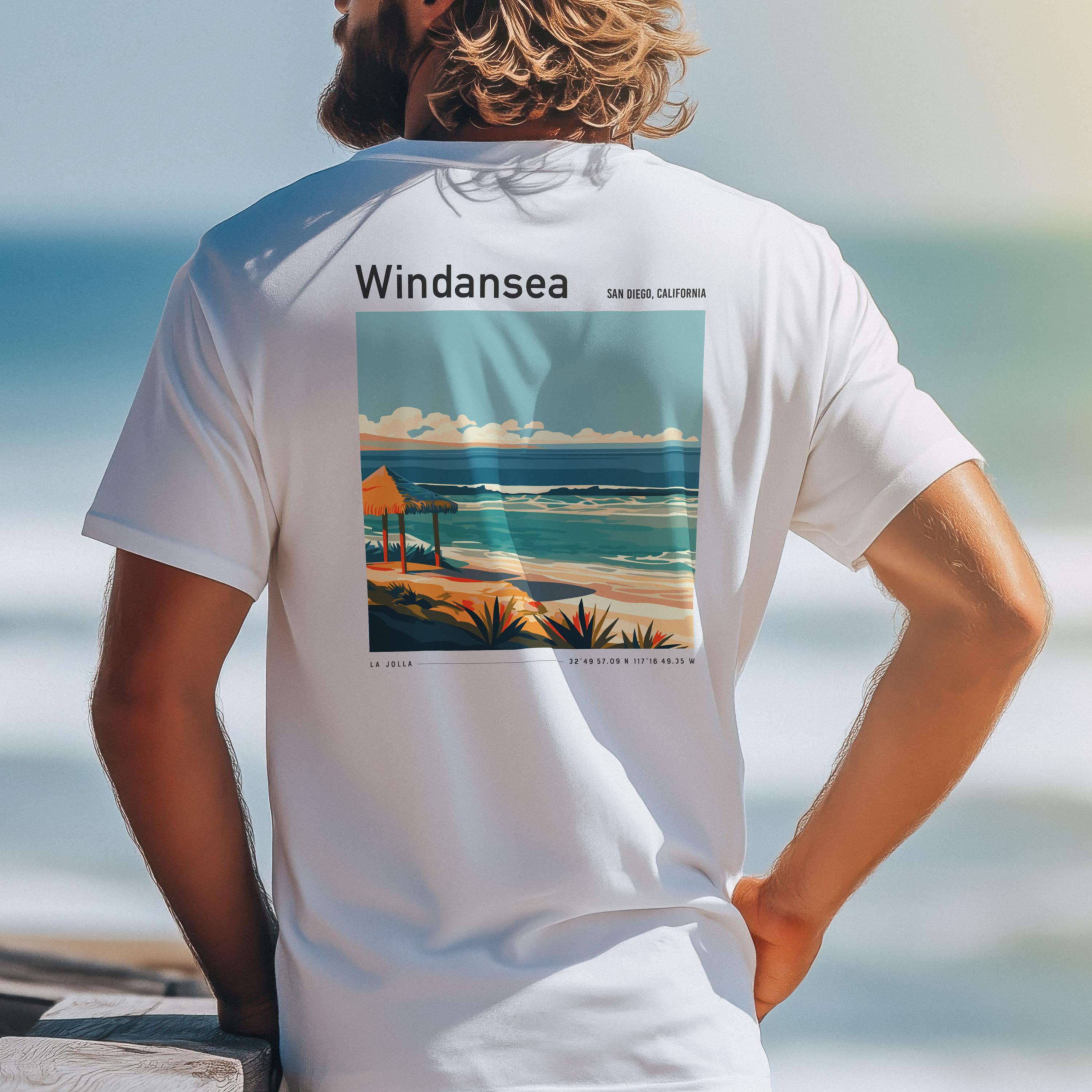 Windansea Surf Shirt: La Jolla Tee, Retro Wave Design - Etsy