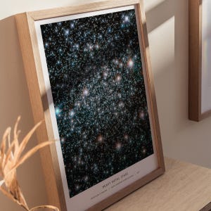 NASAギャラクシーポスター、スターフィールド宇宙ウォールアート、レチクルムII天体プリント、天体科学ギフト、額装済みまたは額装なし 画像 7