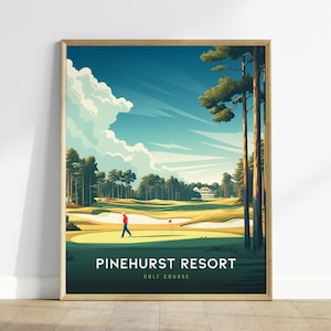 Pinehurst Resort Golf Course Art Print: North Carolina Golf Landscape