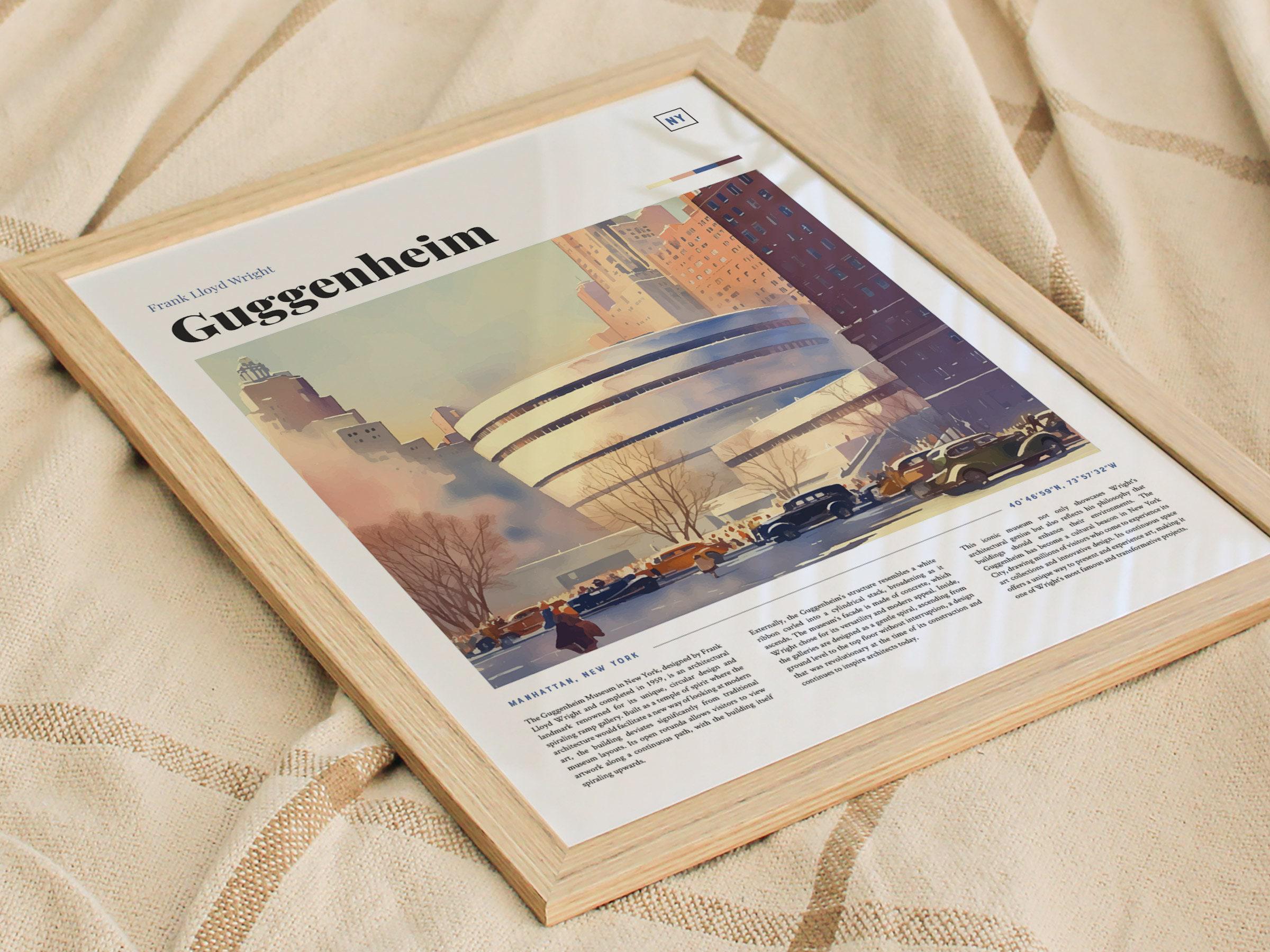 Guggenheim Museum Print: Frank Lloyd Wright Architecture, New York