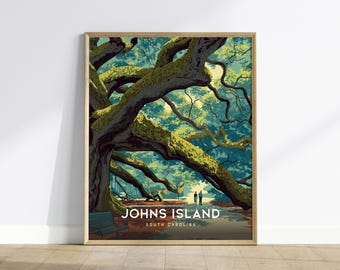 Angel Oak Tree Print: South Carolina Wall Art, Southern Home Decor, Framed or Unframed