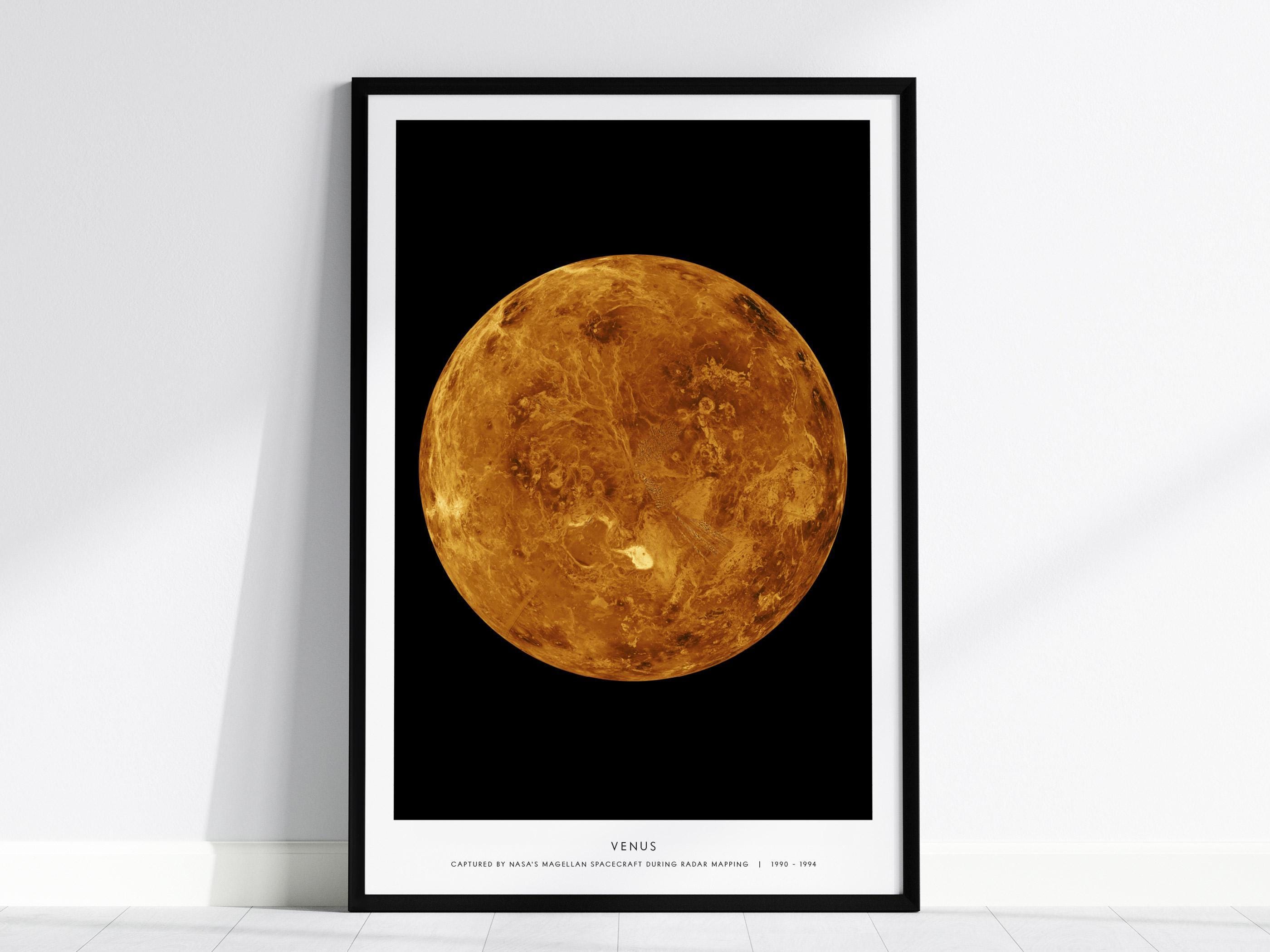 アート・デザイン・音楽 Venus Venus Planet Wall Art – NASA Planet Print, Solar System Decor