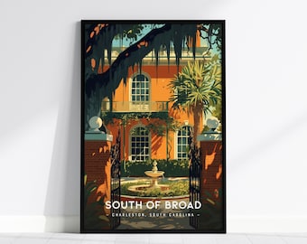 Charleston South of Broad Print: arredamento storico per la casa del sud
