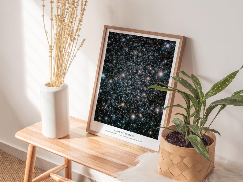 NASAギャラクシーポスター、スターフィールド宇宙ウォールアート、レチクルムII天体プリント、天体科学ギフト、額装済みまたは額装なし 画像 6