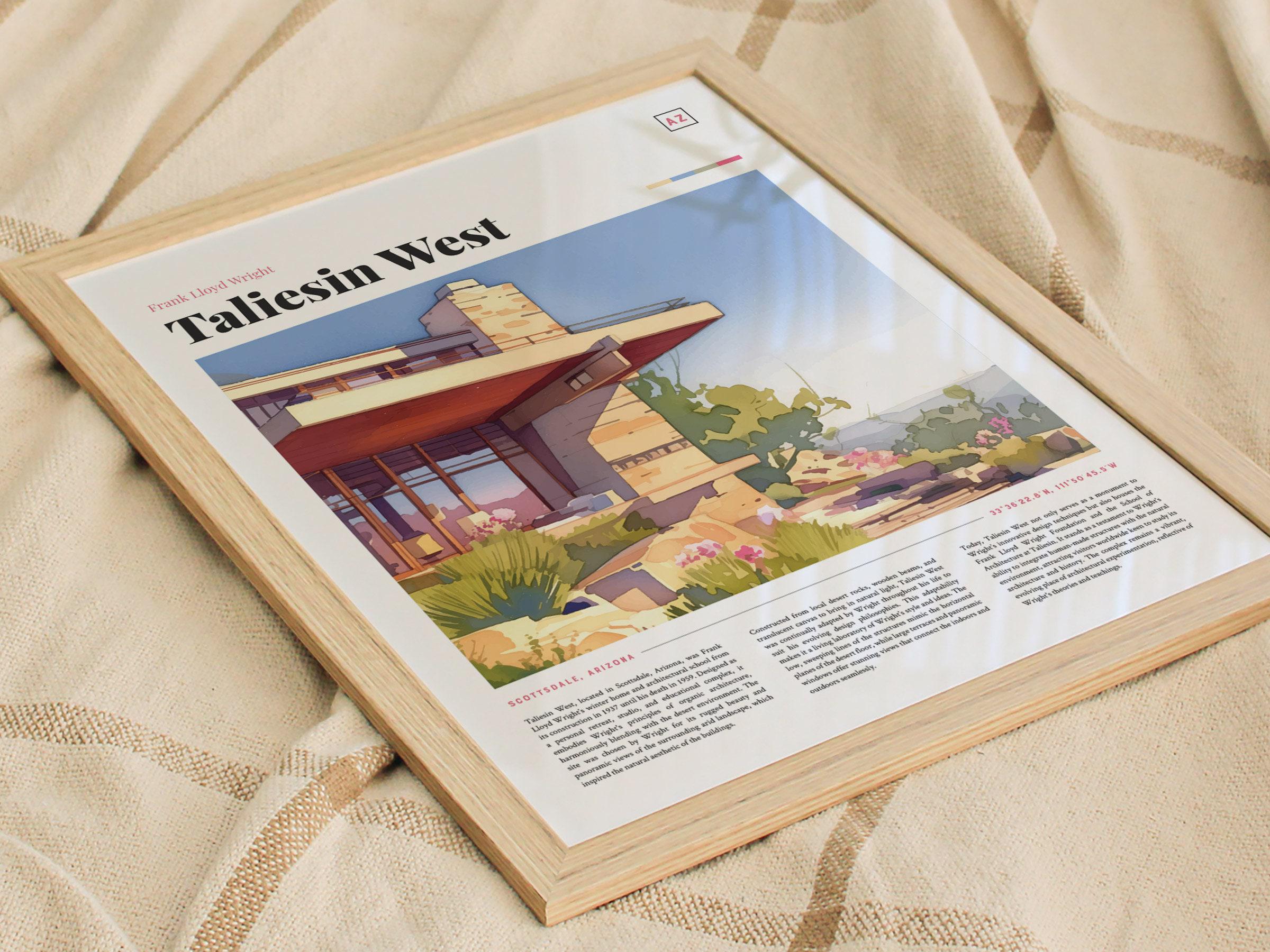 Taliesin West Poster: Frank Lloyd Wright Architecture Art - Etsy