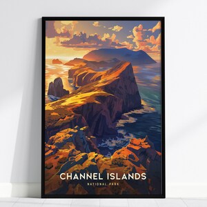 Póster del Parque Nacional de las Islas del Canal: Arte costero de California, con o sin marco imagen 2