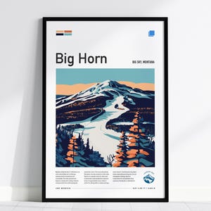 Blue Mountain Ski Run Poster - Il G4gr