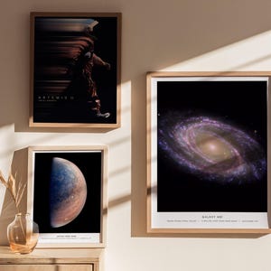 M81 Galaxy Poster: NASA Space Photo, Grand Design Spiral Galaxy, Framed or Unframed Print image 5