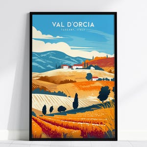 Val d’Orcia Tuscany Print: Italian Landscape Wall Art