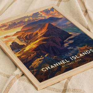 Póster del Parque Nacional de las Islas del Canal: Arte costero de California, con o sin marco imagen 8