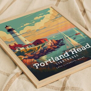 Portland Head Lighthouse Poster: Maine Coastal Art Print image 7