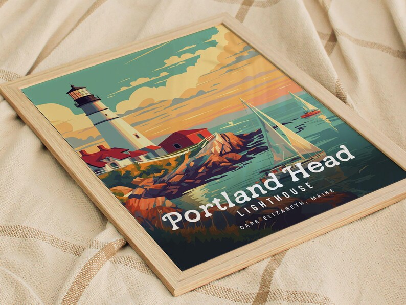 Portland Head Lighthouse Poster: Maine Coastal Art Print image 7