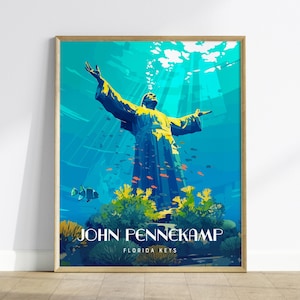 Christ of the Abyss-poster: John Pennekamp Coral Reef, Key Largo