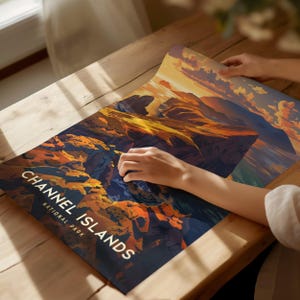 Póster del Parque Nacional de las Islas del Canal: Arte costero de California, con o sin marco imagen 5