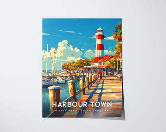 Harbour Town Lighthouse Print: Hilton Head Nautical Wall Art (Digital Download)