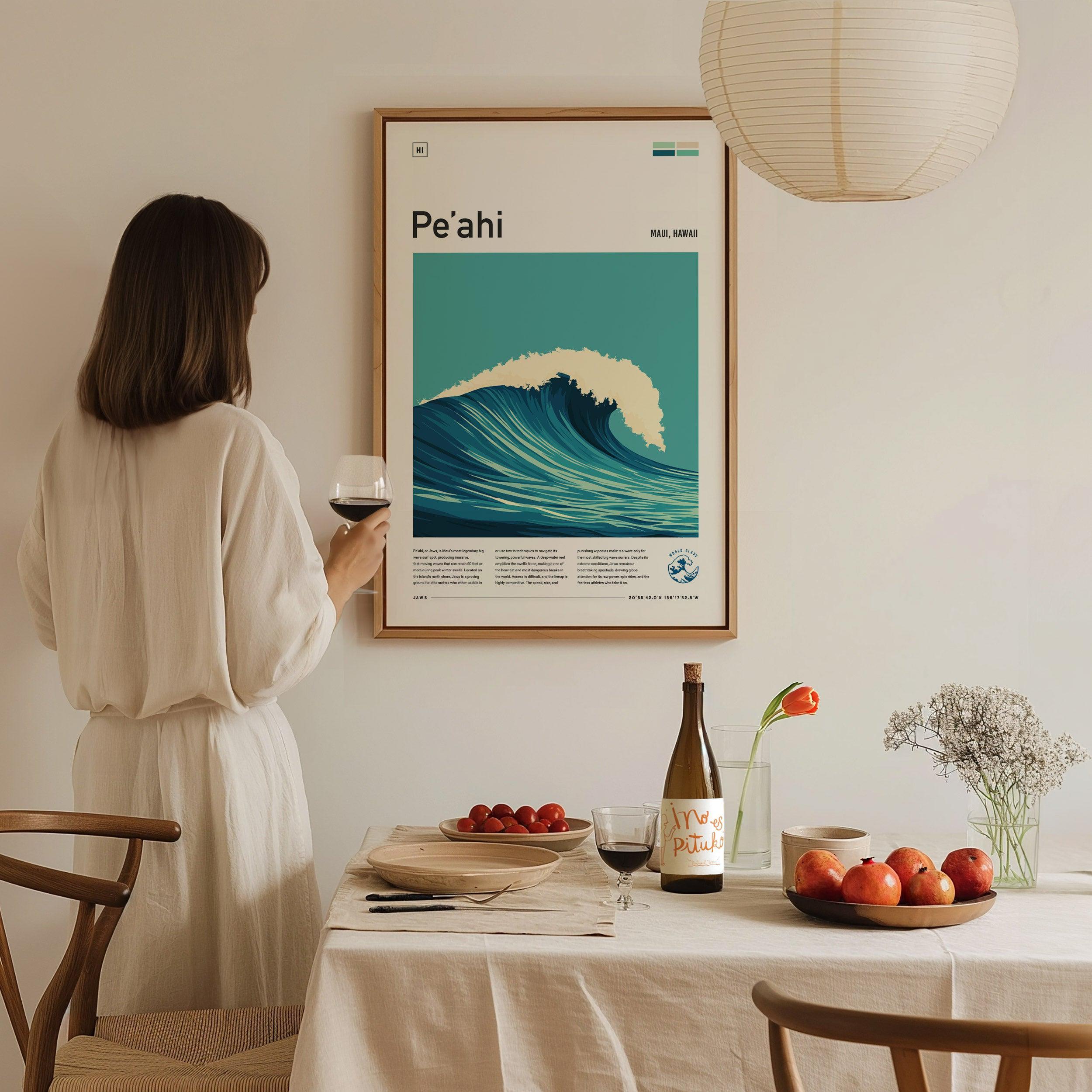 Jaws Maui Surf Poster: Peahi Big Wave Art Print - Etsy