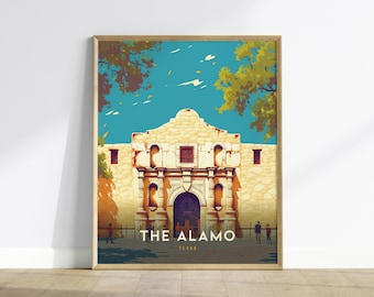 The Alamo Texas Print: San Antonio Historic Landmark Art