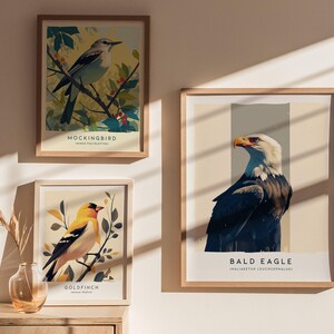 Majestic Bald Eagle Poster: Birdwatcher Wildlife Art image 3