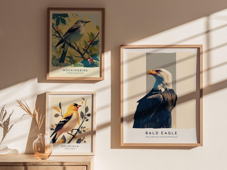 Majestic Bald Eagle Poster: Birdwatcher Wildlife Art image 3