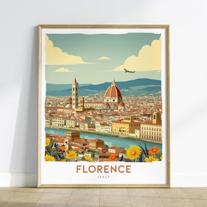 Florenz Reise Druck, Florenz Stadt Italien Reise Poster Druck, Italien Florenz Stadt Wandkunst, Florenz Italienisches Reise Poster, Wohnkultur Kunst
