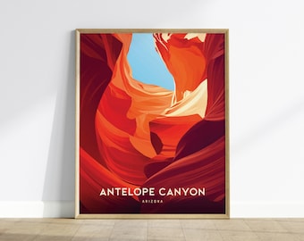Antelope Canyon Art Print: Arizona Slot Canyon, Southwest Decor
