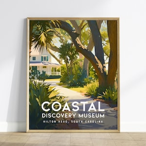 Impresión de Hilton Head Island: Póster de viaje del Coast Discovery Museum