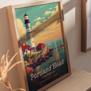 Portland Head Lighthouse Poster: Maine Coastal Art Print image 5
