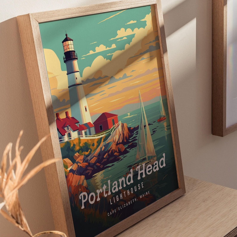 Portland Head Lighthouse Poster: Maine Coastal Art Print image 5