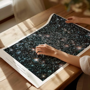 NASAギャラクシーポスター、スターフィールド宇宙ウォールアート、レチクルムII天体プリント、天体科学ギフト、額装済みまたは額装なし 画像 5