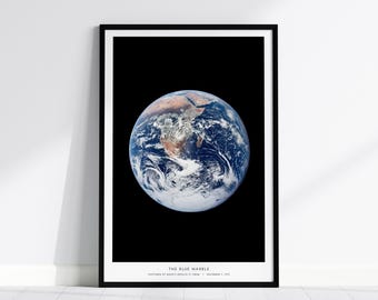 ブルー・マーブル 1972年 宇宙から見た地球 アポロ17号ミッション 写真