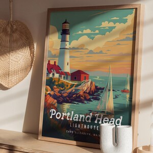 Portland Head Lighthouse Poster: Maine Coastal Art Print image 6