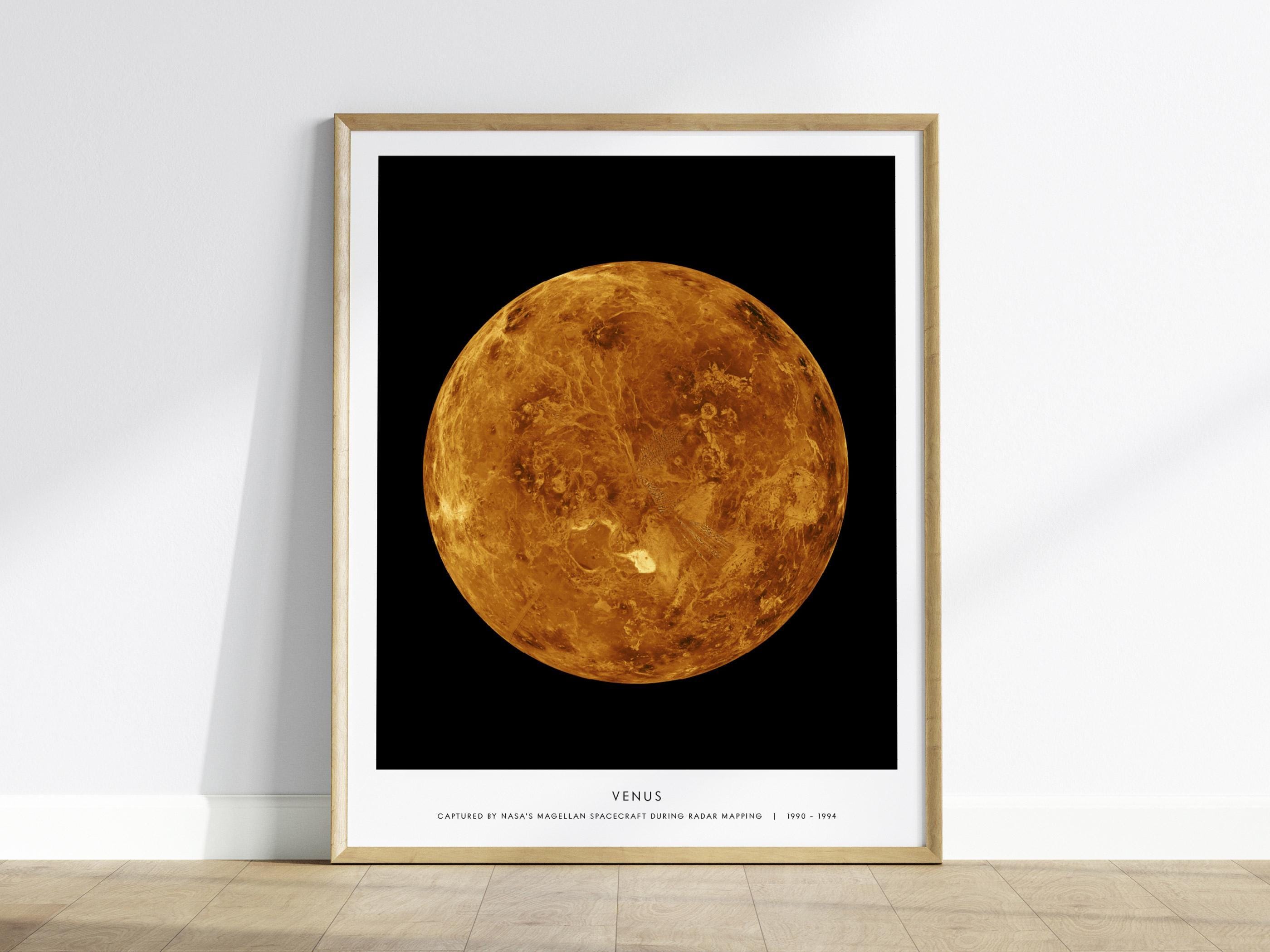 Venus Planet Wall Art – NASA Planet Print, Solar System Decor