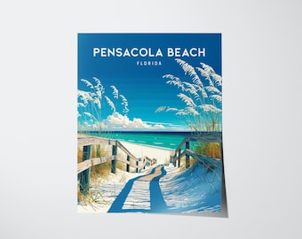 Pensacola Beach Print: Florida Coastal Wall Art (Digital Download