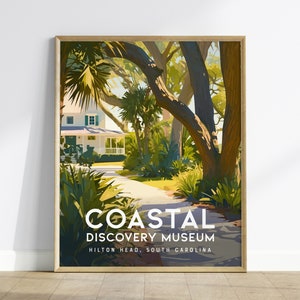 Hilton Head Island Print: Coastal Discovery Museum Travel Poster