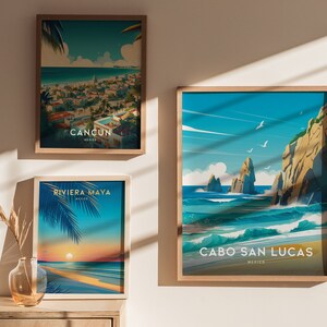 Cabo San Lucas Travel Poster, Cabo San Lucas Mexico City Travel Poster ...