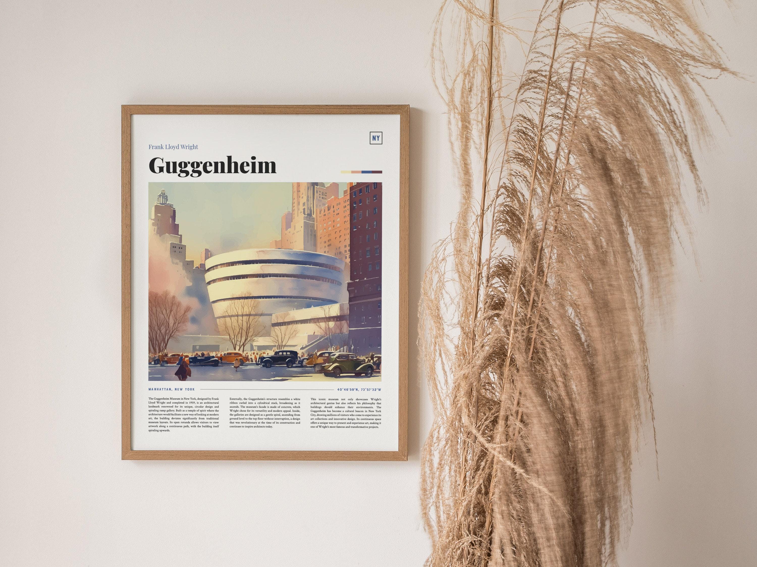 Guggenheim Museum Print: Frank Lloyd Wright Architecture, New York