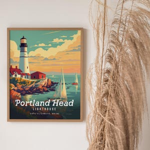 Portland Head Lighthouse Poster: Maine Coastal Art Print image 9