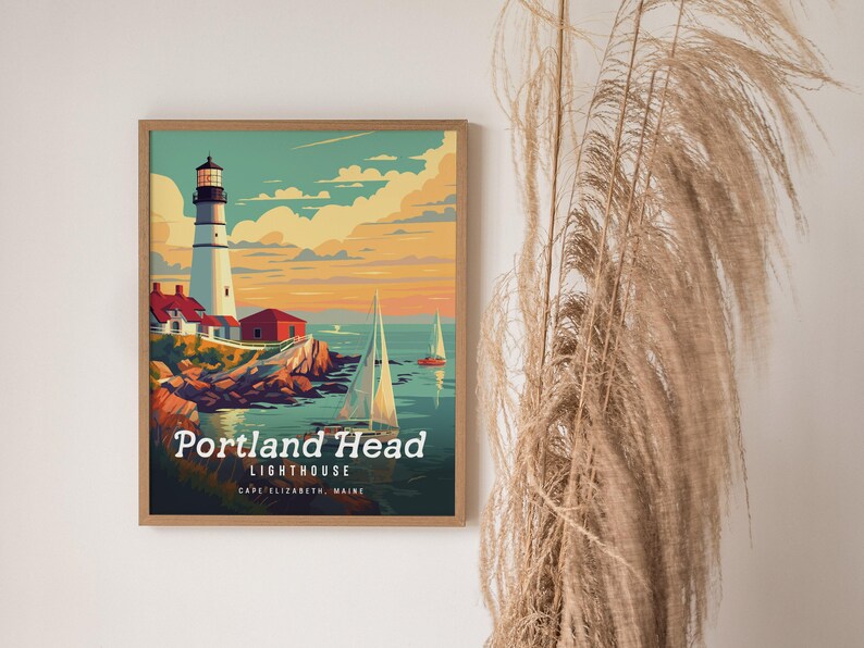 Portland Head Lighthouse Poster: Maine Coastal Art Print image 9