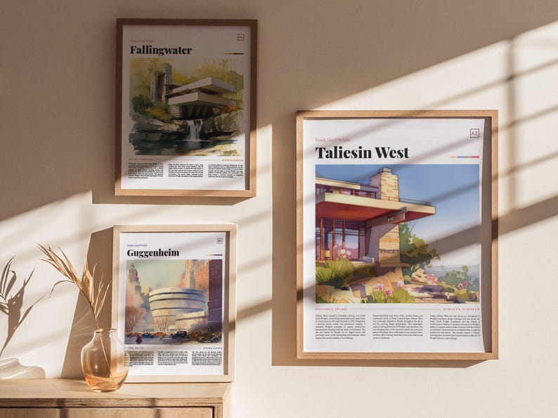 Taliesin West Poster: Frank Lloyd Wright Architecture Art - Etsy