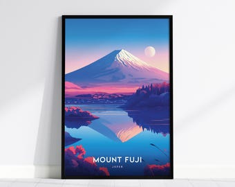 Mount Fuji Japan Poster: Kultige Berglandschaft Kunst