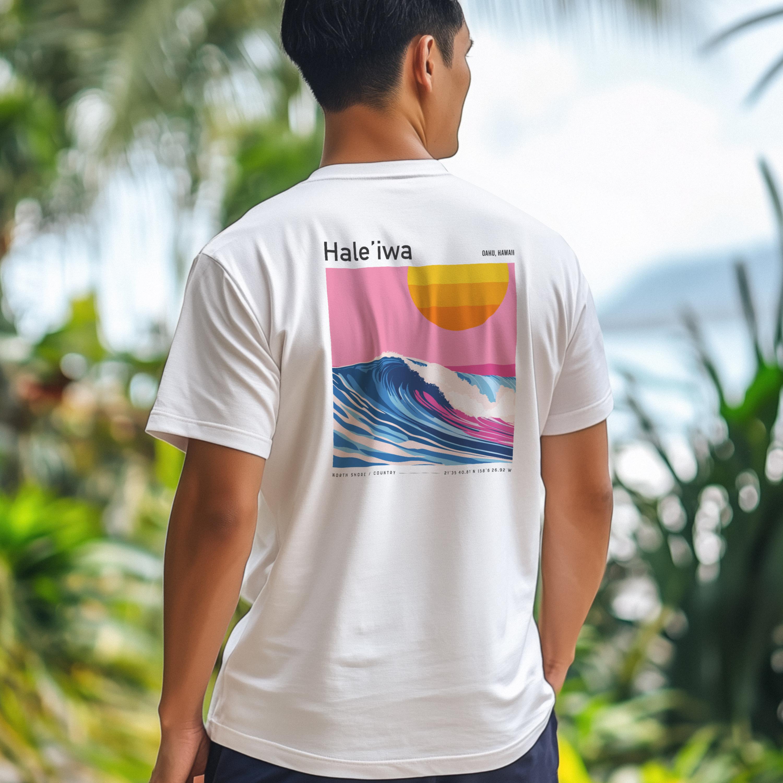Haleiwa Surf T-shirt: North Shore Wave Tee - Etsy