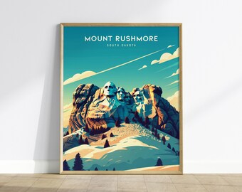 Mount Rushmore Art Print: South Dakota Landmark, Framed or Unframed